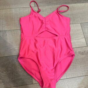 ART CLASS GIRLS HOT PINK ONE PIECE SWIM SUIT XL 14
